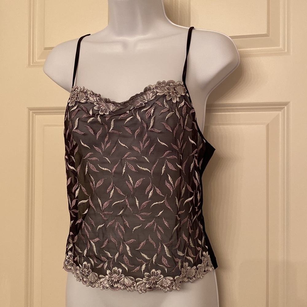 Beautiful Sexy Sheer Black Wonder Bra Camisole Lingerie